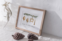 Load image into Gallery viewer, Custom Family Christmas Ornament Print