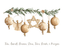 Load image into Gallery viewer, Custom Family Christmas Ornament Print