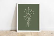 Load image into Gallery viewer, "Wildflowers" Sage Print