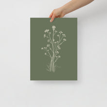 Load image into Gallery viewer, "Wildflowers" Sage Print