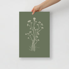 Load image into Gallery viewer, "Wildflowers" Sage Print