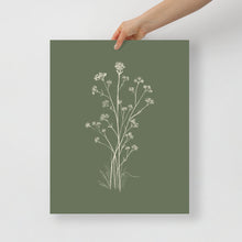 Load image into Gallery viewer, "Wildflowers" Sage Print