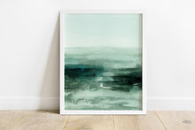 Load image into Gallery viewer, &quot;Peace Be Still&quot; (Emerald) Watercolor Print