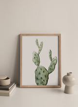 Load image into Gallery viewer, &quot;Prickly Pear Cactus&quot; No. 3 Watercolor Print