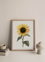 Load image into Gallery viewer, Watercolor Sunflower Print