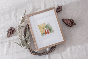 "Wrapped Gifts with Greenery" Print