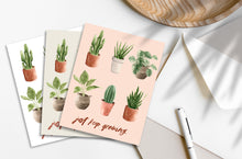 Load image into Gallery viewer, &quot;Just Keep Growing&quot; Houseplant Cards