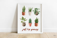 Load image into Gallery viewer, &quot;Just Keep Growing&quot; (White) Print