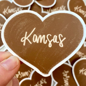 Kansas Heart Sticker