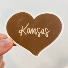 Load image into Gallery viewer, Kansas Heart Sticker