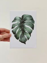 Load image into Gallery viewer, &quot;Monstera Leaf&quot; Watercolor Print