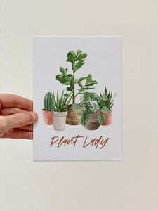 "Plant Lady" Watercolor Print