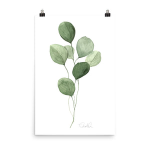 "Eucalyptus II" Watercolor Art Print