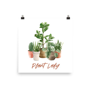 "Plant Lady" Premium Art Print