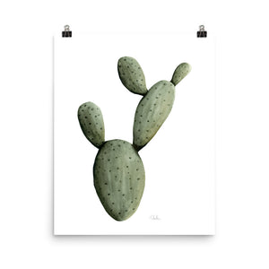 "Prickly Pear Cactus" No. 1 Watercolor Print